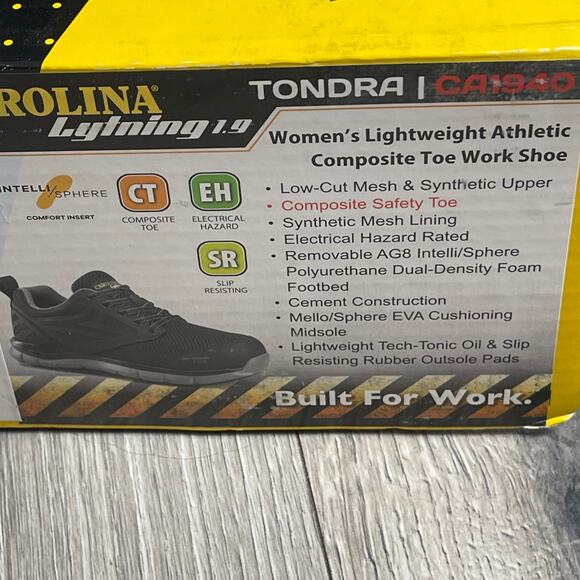 Carolina CA1940 Tondra Composite Toe Work Shoes Black Womens 8 W Wide - $107 - Picture 4 of 8